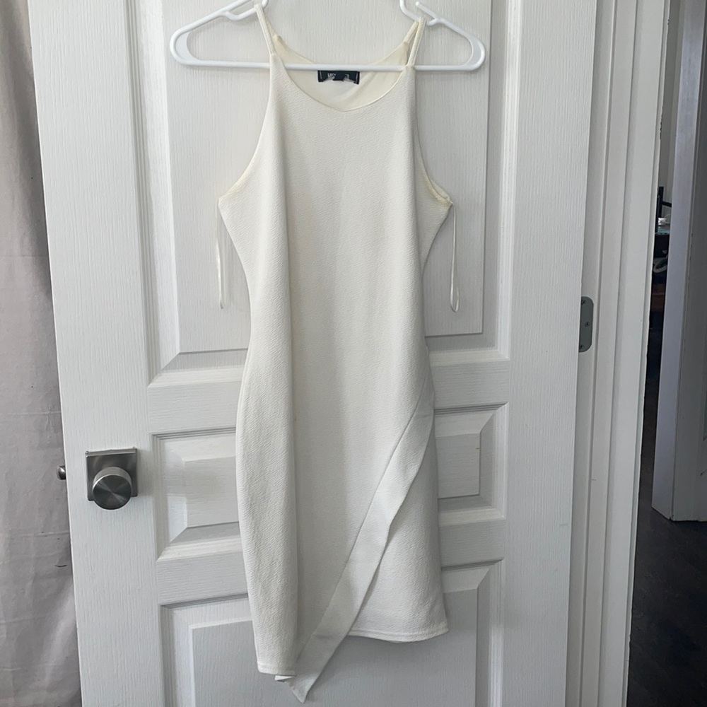 Offwhite Tight Mini Dress by Misguided. Size 10